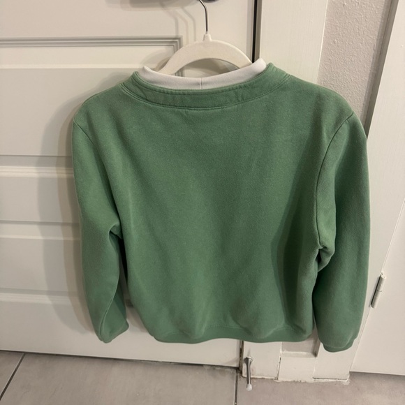 Vintage 90s Blair Petite Small Green Embroidered Butterfly Sweatshirt - Picture 3 of 9